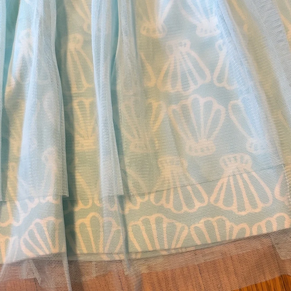 *Hanna Andersson Light Blue Shell Pattern Dress - Picture 6 of 6